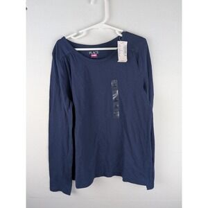 The Children's Place Kids Long Sleeve T Shirt Blue Size L 10 12 Cotton Blend NWT